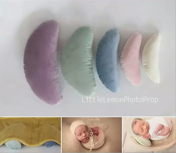 Newborn baby crescent pillow photo prop Basket filler Bean bag filling Auxiliary props