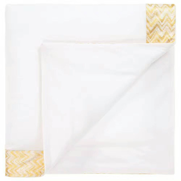 wave pattern Newborn blanket square Letter embroidery Baby Quilts warm Infant wrap Free shipping