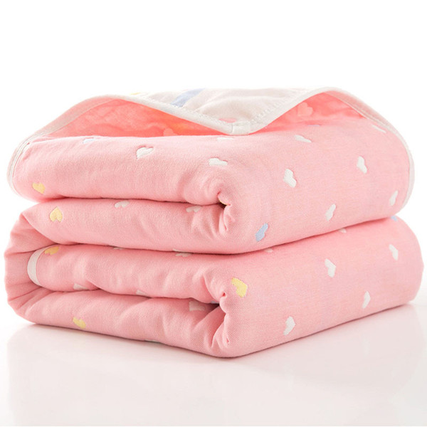 80*80 Six-layer Gauze Bath Towel For Children Baby Blankets Newborn Comforter Baby Baby Quilt