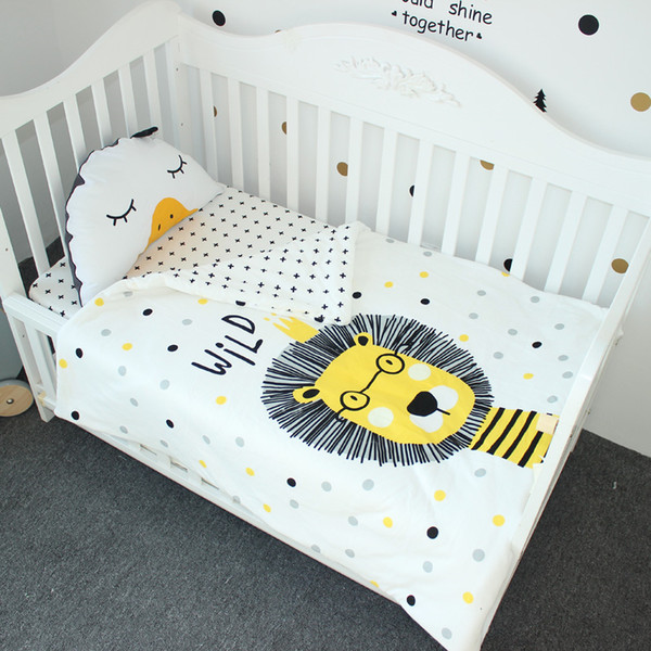 Summer Baby Quilt Cotton Cartoon Animal Baby Bed Set Boy Crib Air Conditioning Quilt Newborn Cot Blanket Baby Items For Newborns