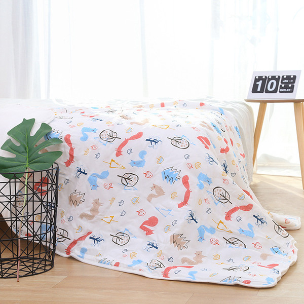 Baby quilt Crib Swaddle Blankets cotton Bedding Newborn quilts Cot Crib bedclothes cartoon animal 110*110cm