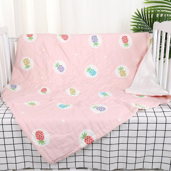 Newborn Baby Quilt Crib Bedding children cotton cartoon quilt Summer Infant bed fashion bedclothes washable Printing