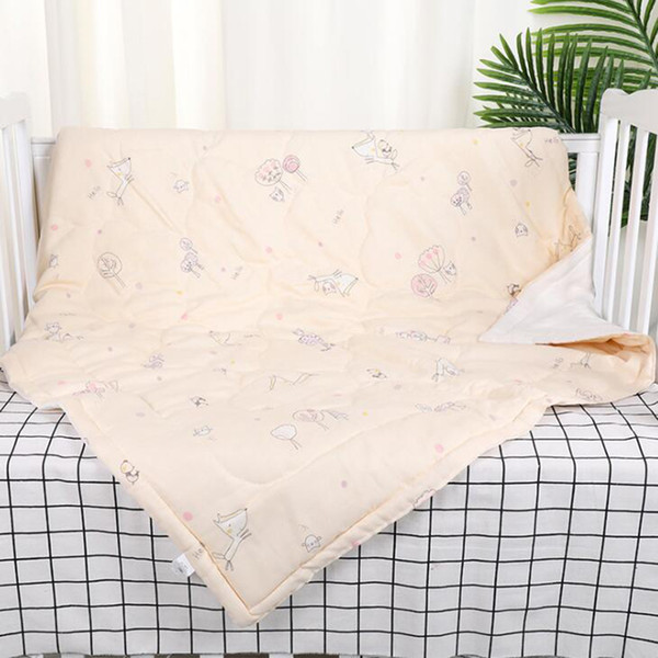 Newborn Baby Quilt Bedding Crib cotton kids Nursery bedclothes fashion Printing quilt Bedding washable for stroller