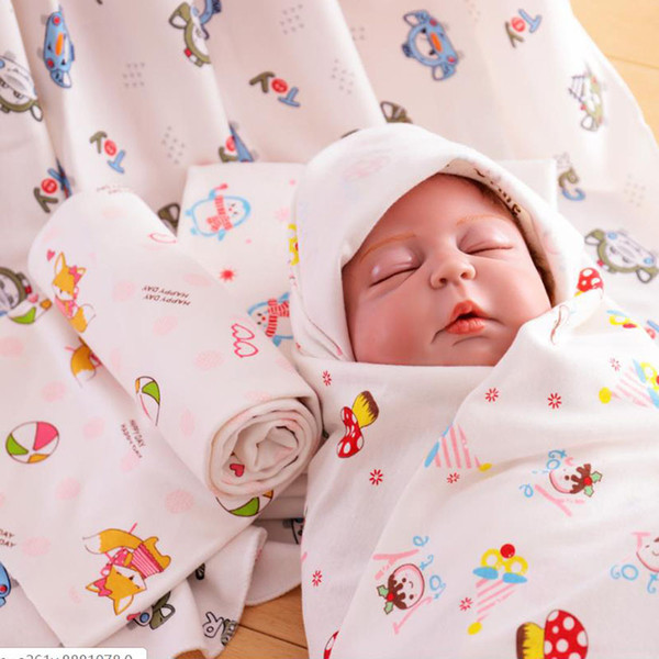 New Baby Being Organic Cotton swaddle Cartoon baby muslin blanket quality better thanBlanket Infant quilt bath towe.