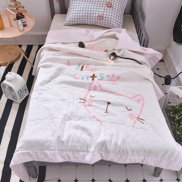 Baby girl Quilt cotton Bedding quilts soft children cartoon Printing Summer quilting blanket cute Breathable 150*200cm