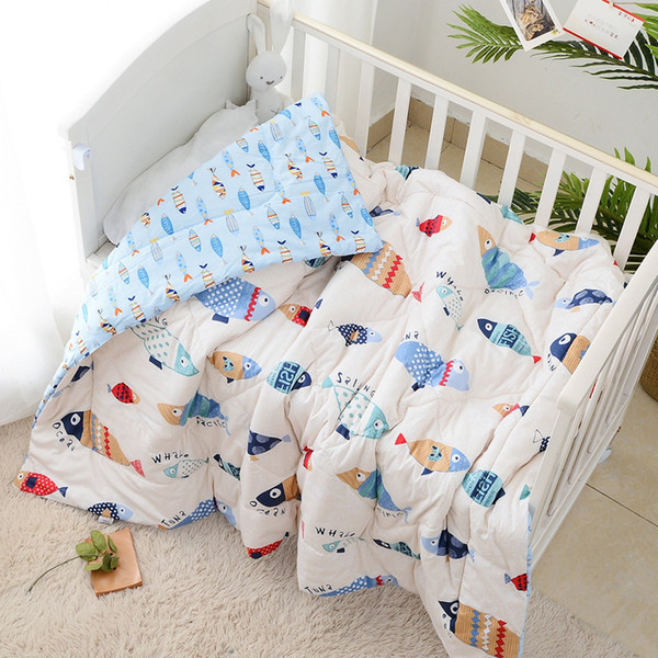 Kids' quilt thin pure cotton newborn baby quilt kindergarten air conditioning summer cool washable quilt