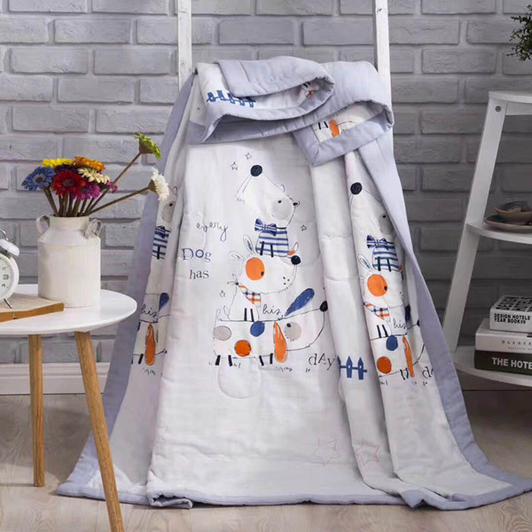 Baby Quilt cotton Bedding quilts Printing cartoon soft toddler Summer quilting Breathable Comfortable