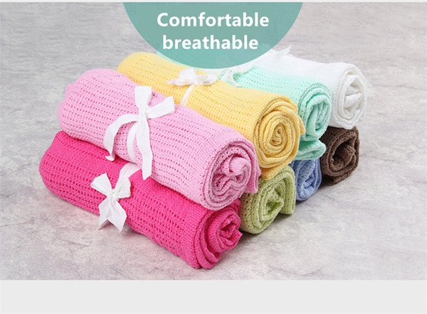 NEW Cotton hollow blankets, baby blankets, wipes, baby bath towel breathable cover, formaldehyde-free, no fluorescent agent.