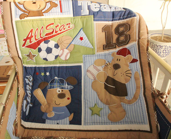 Baby cuna quilt 1Pcs High quality Cotton 84*107CM Crib bedding set delicate cartoon Cot bedding set for newborn baby girl boy