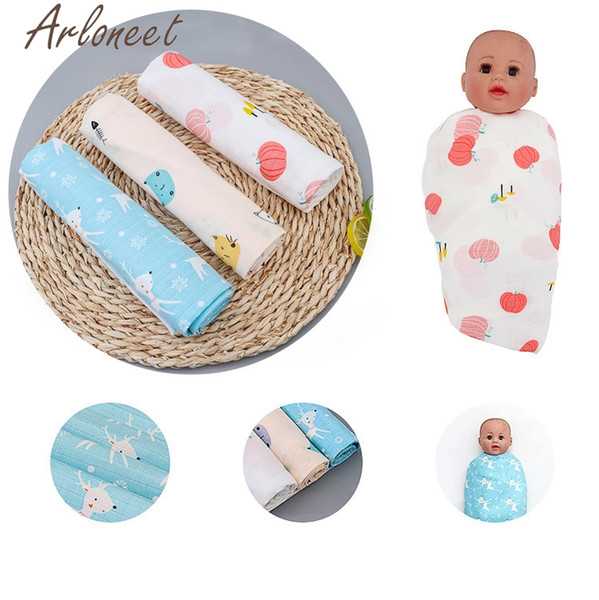 ARLONEET Baby Bath Cotton Print Towel Boy&Girl Soft Cartoon Blanket Cotton Baby Printing Quilt Jan24