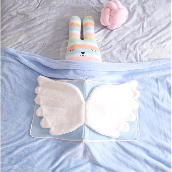 Baby Blanket Newborn Swaddle Wrap Blankets Angel Wings Toddler Infant Bedding Quilt For Bed Sofa pillow Basket Stroller Blankets