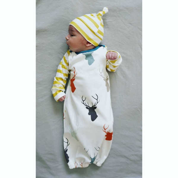 Baby Cartoon Christmas sleeping bag Newborns Full Elk sleeping bag baby Winter Swaddle Blanket Wrap baby sleeping bag with hat