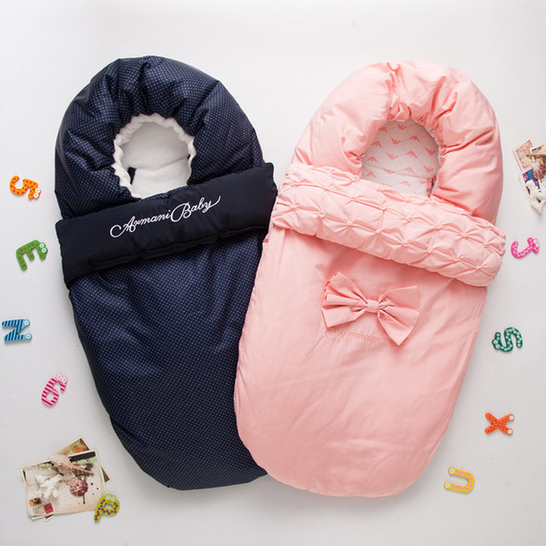 Baby Cute Stroller Sleeping Bag Baby Footmuff Newborn Sleeping Bag Thicken Warmer Stroller Sleepsack