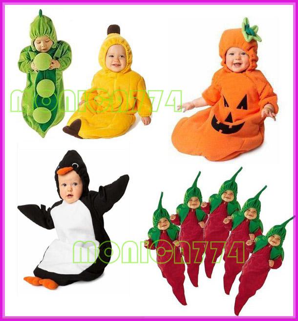 HOT SALE!Drop Shipping Free Ship!Retail Lovely Babies Pea/Banana/Penguin/Chili/Pumpkin Sleeping Bag Magic Sleep bags Fleece Infant,One Layer