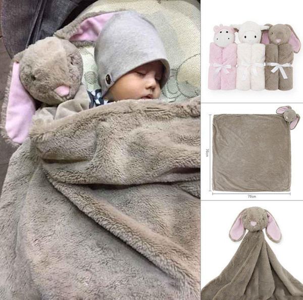 2018 Infant Baby Swaddle Baby Boys Girls Bear Blanket+Headband Newborn Baby Soft Cotton Sleep Sack Two Piece Set Sleeping Bags