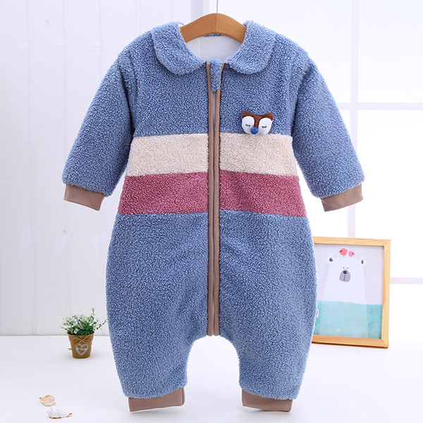 Baby sleeping bag cotton Teddy velvet quilted cotton sleeping bag