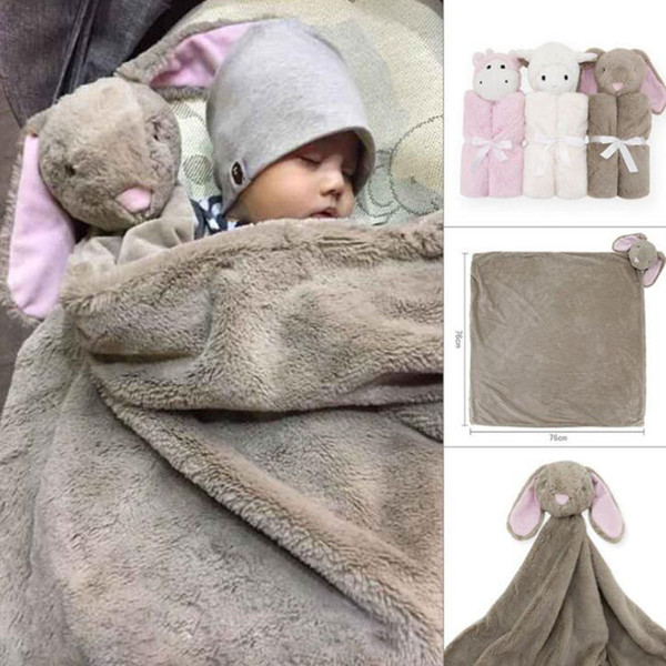 Infant Baby Sleeping Bags Kids Blanket 76*76CM Soft Velvet Blanket For Kids Home Sleeping Bags Suitable For 4 Season