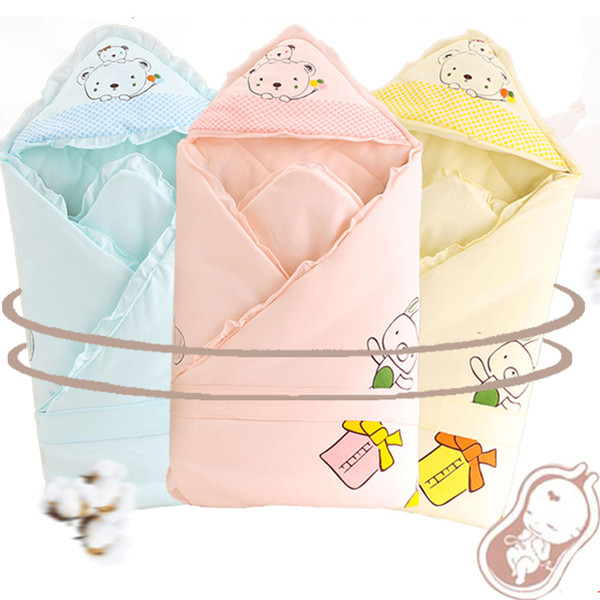 Baby Bedding Sleep Blanket With Hat Newborn Cotton Warm Comfort Baby Sleeping Bag Envelop For Newborn Winter Blanket