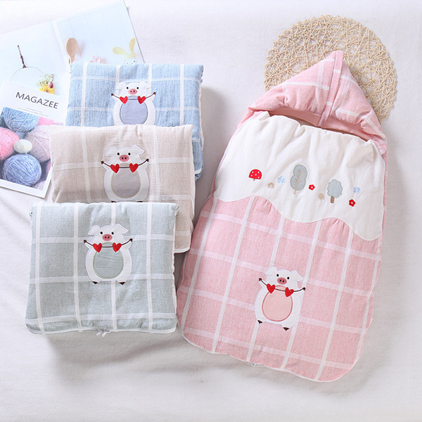 Winter Autumn Cotton Infant Baby Sleeping Bag Envelope For Newborn Baby Bedding Wrap Sleepsack Cartoon Blanket Swaddling