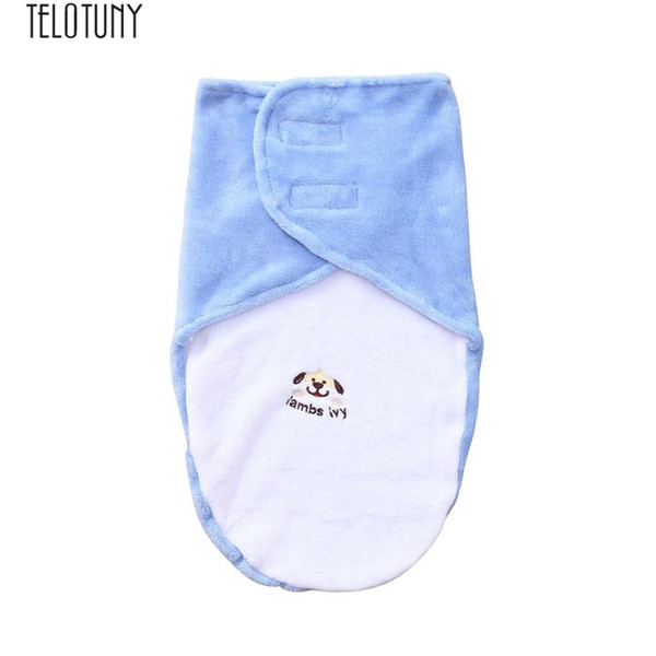 Telotuny cute soft high quanity Newborn Infant Baby Toddler Swaddle Soft Sleeping Blanket Wrap Sleeping Bag Z0801