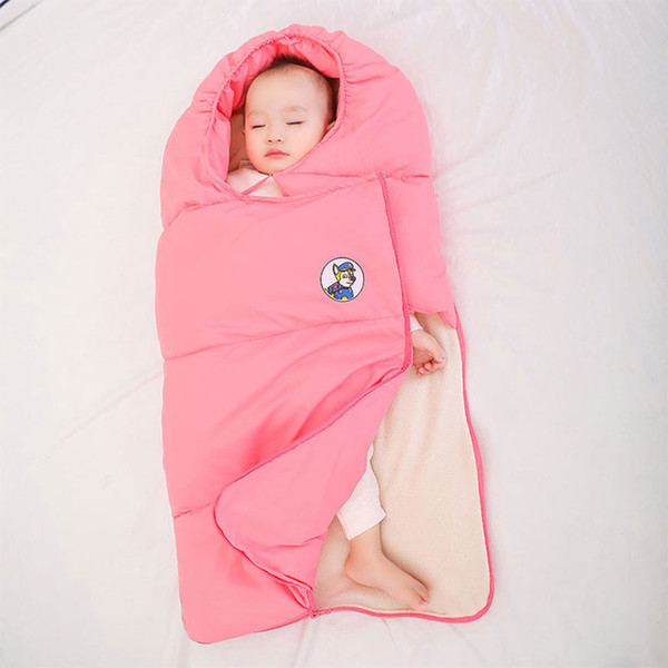 Baby product wholesalers cute thick warm newborn sleep bags autumn winter down cotton baby sleep blankets sleeping bag warp infant jumpsuits