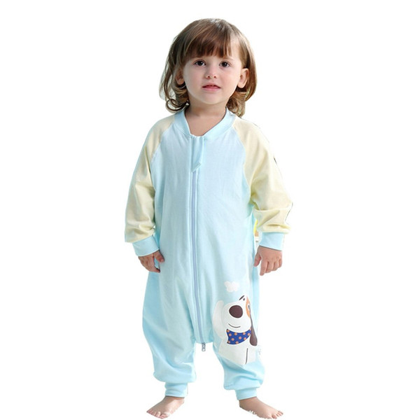 Baby Cotton Toddler Thinner Sleeping Bag Sack Long Sleeve Wearable Blanket Girl and Boy's For Spring Summer Fall