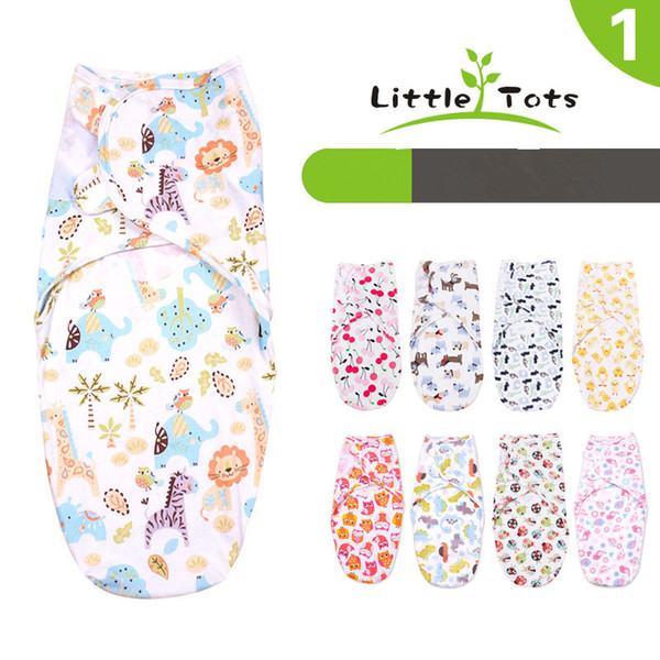 UPS FEDEX free Newborn Cotton Swaddleme Wrap Baby Infants Envelop Sleep Bag Sleepsack Cartoon animal print Swaddle Blanket 20styles