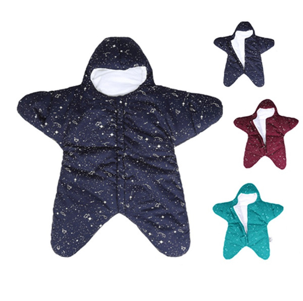 Baby Cute Star Sleeping Bag Newborns Bed Swaddle Blanket Wrap Starfish Newborn Prams Bed Swaddle Bedding