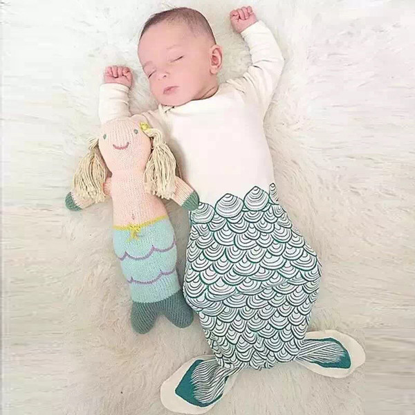 Hot Canada Ins Baby Mermaid Sleeping Bags Sleep Bag Animal Bear Warm Newborn Sleep Bags