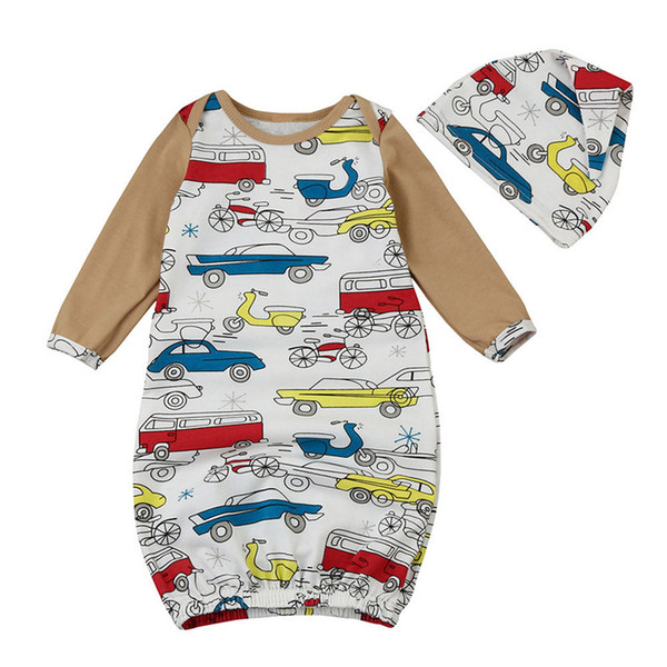 Organic cotton baby diapers, infant swaddle baby summer thin envelope wrapper swaddling swaddle sleeping bag sleepsack + hat P6