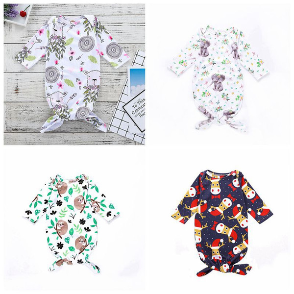 Hot Sale Summer Baby Sleeping bags Floral baby sleepsacks wraps Christmas Elk Infant Baby Swaddling Sleep Bag Infant Cotton Wrap Bags