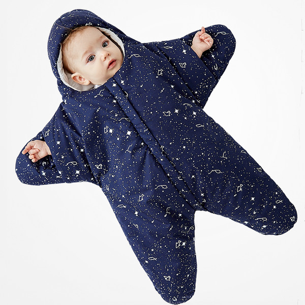 Starfish Blanket Plush Animal Sleeping Bag for toddler Kids Premium Fabric Exterior Cotton Interior blanket Indoor Outdoor Use