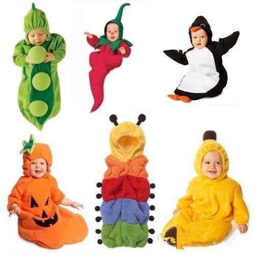 6styles-Newborn Baby sleeping bag caterpillar pea banana penguin chilli Pumpkin sleeping bags