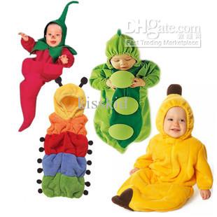 5 styles-Newborn Baby sleeping bag caterpillar pea banana pengiun chilli sleeping bags