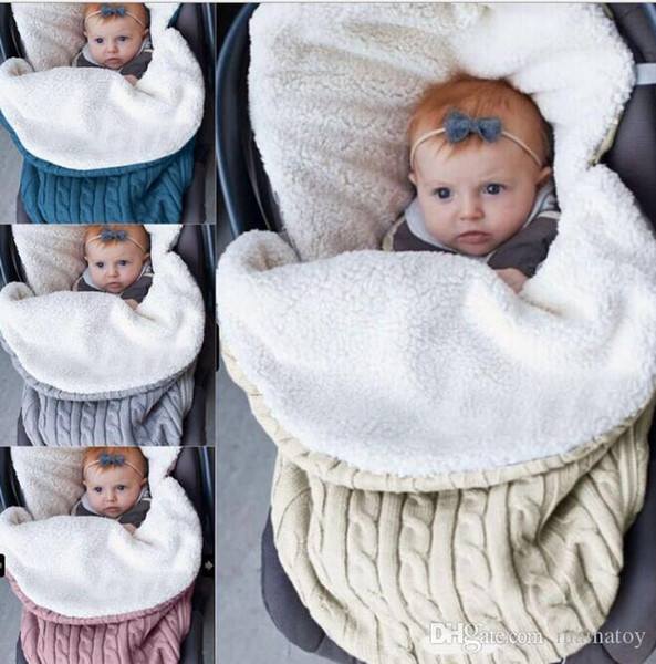 Newborn Toddler Blanket Handmade Infant Babies Sleeping Bag Knit Costume Crochet Baby Knittedre Inforced and Warm Sleeping Bags Sleep Sacks