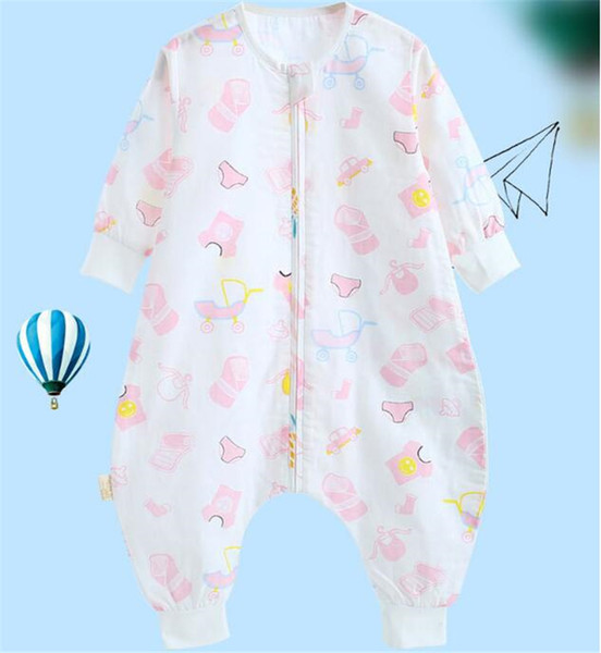 Unicorn Flamingo Animal Printed Baby Cotton Toddler Sleeping Bag Sack Long Sleeve Wearable Blanket Girls Boys For Spring Summer Fall FJ165