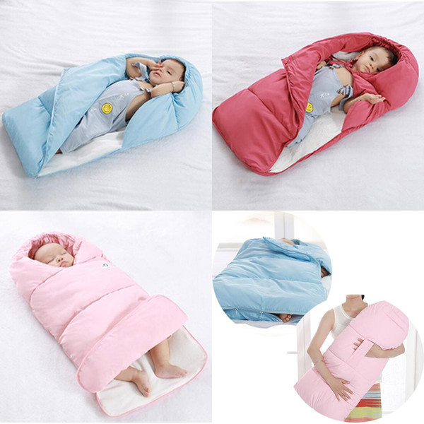 Baby sleeping Bag winter Envelope for newborns sleep thermal sack Cotton kids sleep sack in the carriage wheelchairs