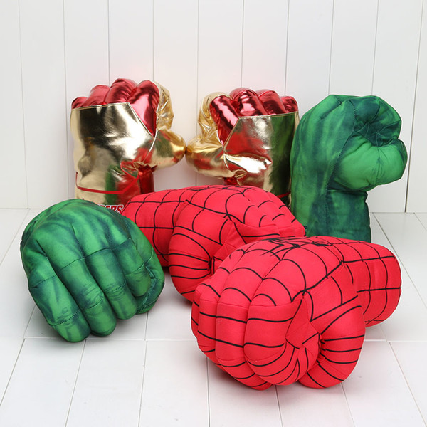Incredible Huge The Avengers Alliance Hulk Gloves Smash Hands +new Cosplay Spider Man Soft Plush Glove Approx 10