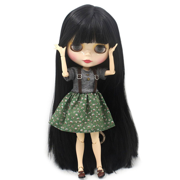 Icy Nude Factory Blyth Doll Series No.bl9601 Black Hair White Skin Joint Body Neo J190508