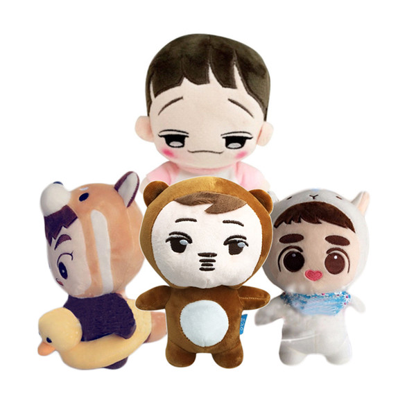 Pcmos 2019 Kpop Exo Dolls Power Chen Plush Toy Stuffed Doll Handmade Exo Plush Dolls Fans Gift Doll With Clothes Collection J190508