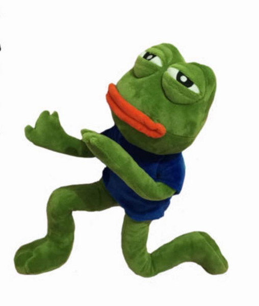 42cm Magic Expression Pepe The Frog Sad Frog Collection Plush Stuffed Toys Christmas Birthday Gift J190508