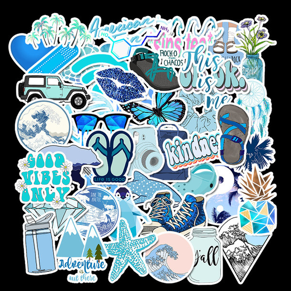 50pcs/set Cartoon animal letter stickers Bohemia Luggage Computer refrigerator stickers Waterproof graffiti Sticker Nursery Decor Z0056