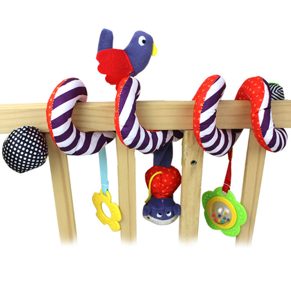 Plush Toy Stroller Pendant Baby Pendant Bird Developmental Around Infant Bed Baby Rattles Bell Doll Hand Bell Multifunctional