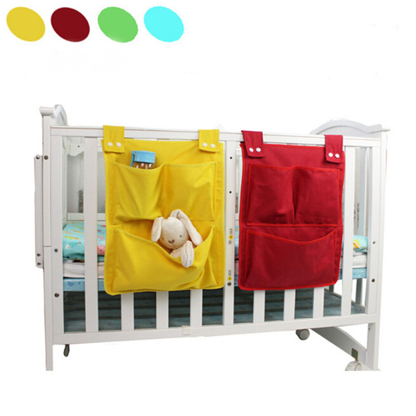 Cartoon Rooms Nursery Hanging Storage Bag Diaper Pocket For Newborn Crib Bedding Set Baby Cot Bed Crib Organizer Toy 45*35cm LE354-U