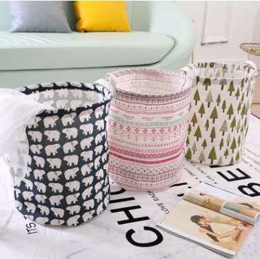 Foldable Dirty Clothes Basket Home Storage Baskets Dirty Laundry Storage Bags Bucket Cartoon Basket Kids Toys Storage Box Organizer ZYQ4