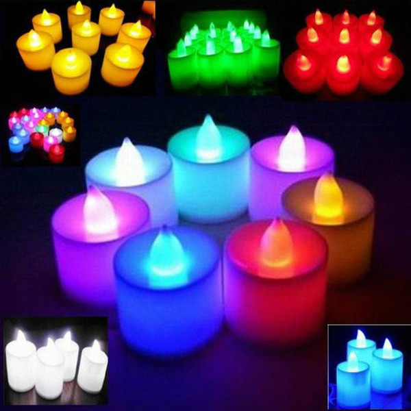 3.5*4.5 cm LED Tealight Tea Candles Flameless Light Battery Operated Wedding Birthday Party Christmas Decoration