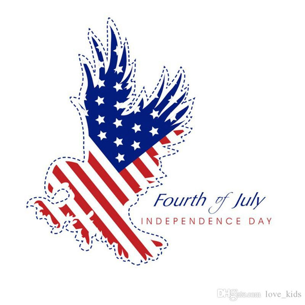 Hot sale Independence Day wall poster Creative kids bedroom wall sticker 4th July PVC paster 30*45CM