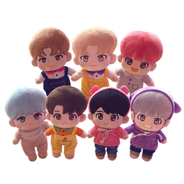 Sgdoll New Kpop Bts Suga V Taetae Jung Kook Rm Jin J-hope Jimin Bangtan Boys Plush Toy Stuffed Doll With Full Set Clothes Gift J190508