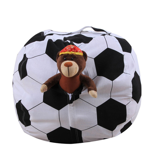 Children's Storage Bag Kids Home Canvas Bean Bag Zipper Cylinder Portable Cartoon Pictures Large Capacity Storage Bag