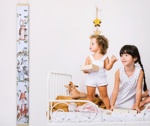 6 Styles Children's Height Wall Hanging Ruler Creative DIY Room Decoration Paintings Baby Height Feet Wall Decoration L175